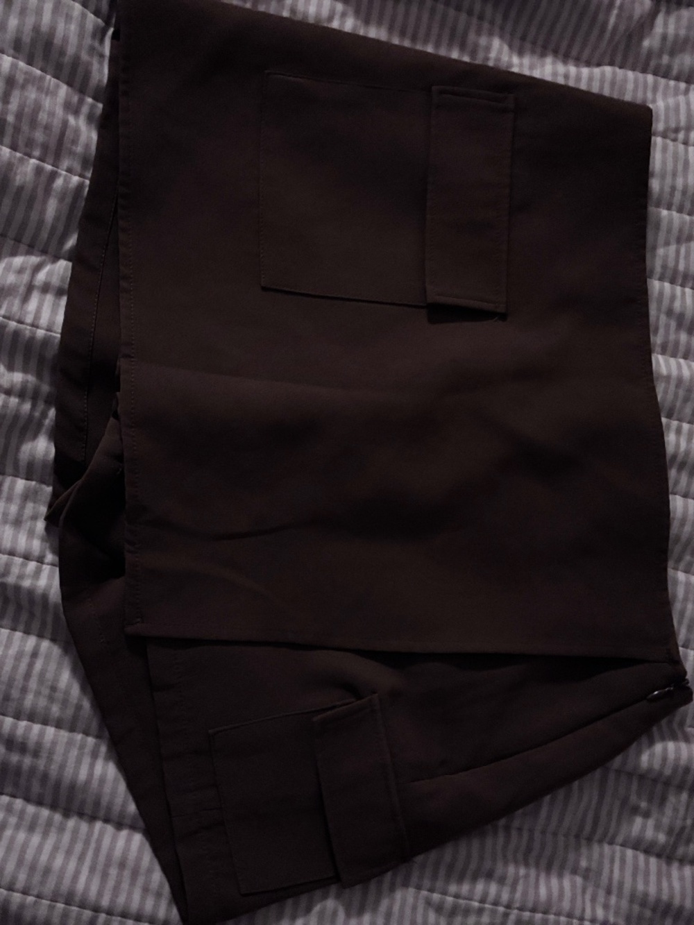 Contempo brown tailored skort